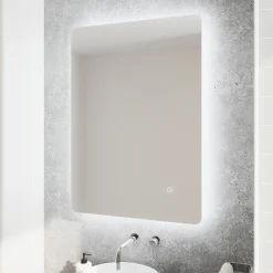 Harbour Clarity LED Bathroom Mirror with Demister Pad & Colour Change LEDs - 600 x 800mm
