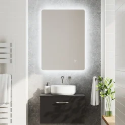 Harbour Clarity LED Bathroom Mirror with Demister Pad & Colour Change LEDs - 600 x 800mm