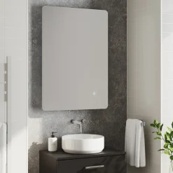 Harbour Clarity LED Bathroom Mirror with Demister Pad & Colour Change LEDs - 600 x 800mm