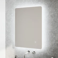Harbour Clarity LED Bathroom Mirror with Demister Pad & Colour Change LEDs - 500 x 700mm