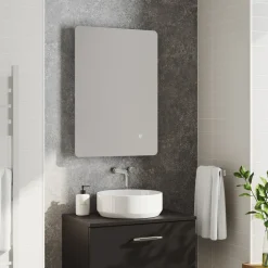 Harbour Clarity LED Bathroom Mirror with Demister Pad & Colour Change LEDs - 500 x 700mm