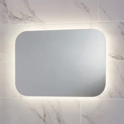 Harbour Clarity LED Bathroom Mirror with Demister Pad - 500 x 700mm