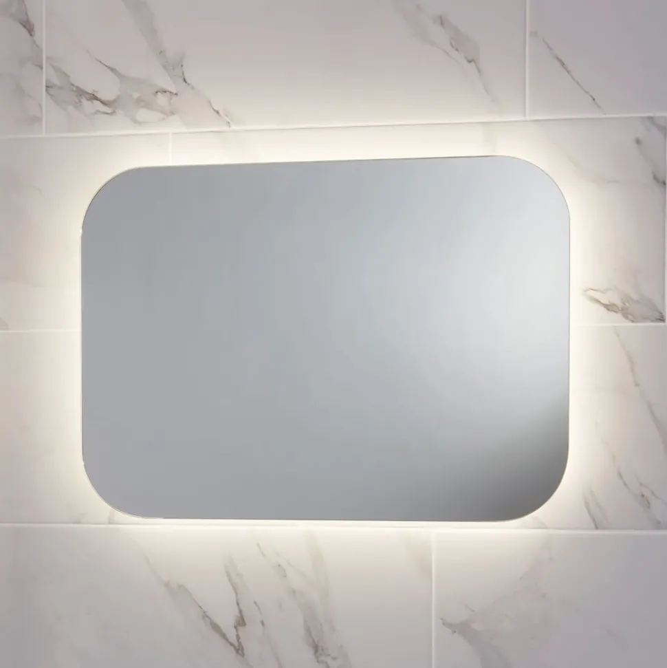 Harbour Clarity LED Bathroom Mirror with Demister Pad - 500 x 700mm