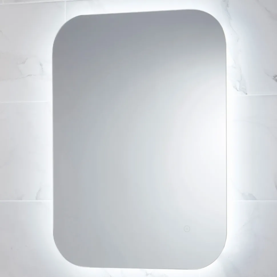 Harbour Clarity LED Bathroom Mirror with Demister Pad - 500 x 700mm
