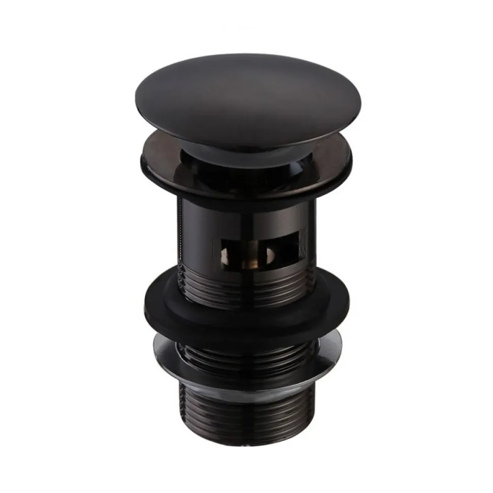 Harbour Clarity Matt Black Mini Basin Mixer Tap & Waste