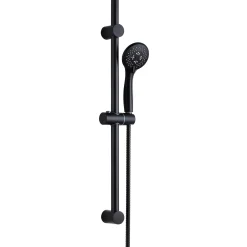 Harbour Clarity Matt Black Shower Rail Kit