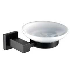 Harbour Clarity Matt Black Soap Dish
