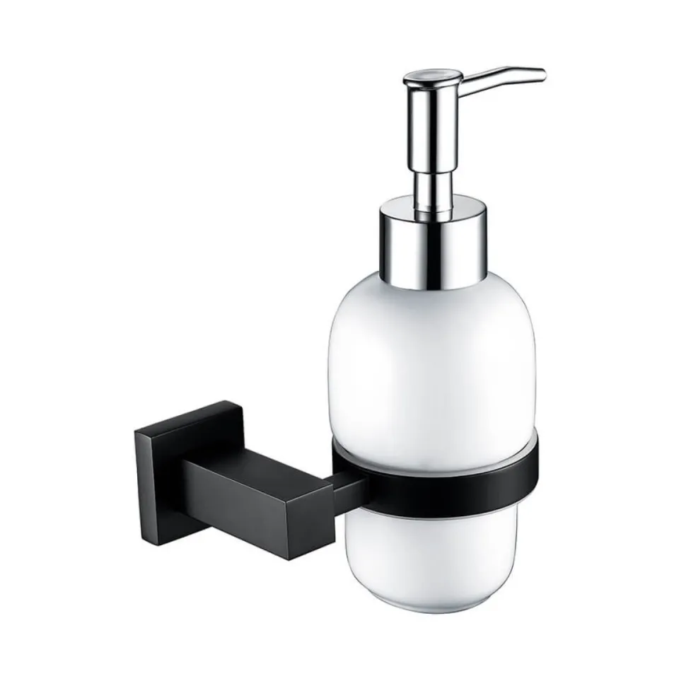Harbour Clarity Matt Black Soap Dispenser