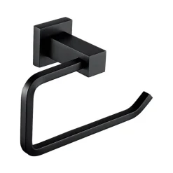 Harbour Clarity Matt Black Toilet Roll Holder
