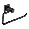 Harbour Clarity Matt Black Towel Ring