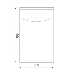 Harbour Clarity 500mm Back to Wall WC Unit