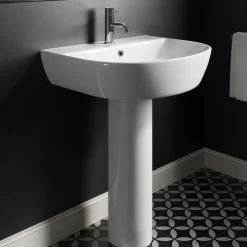 Harbour Clarity 555mm Basin & Full Pedestal