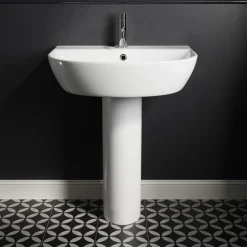 Harbour Clarity 555mm Basin & Full Pedestal