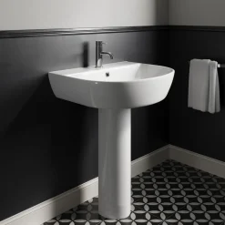Harbour Clarity 555mm Basin & Full Pedestal