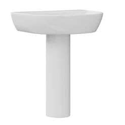 Harbour Clarity 555mm Basin & Full Pedestal
