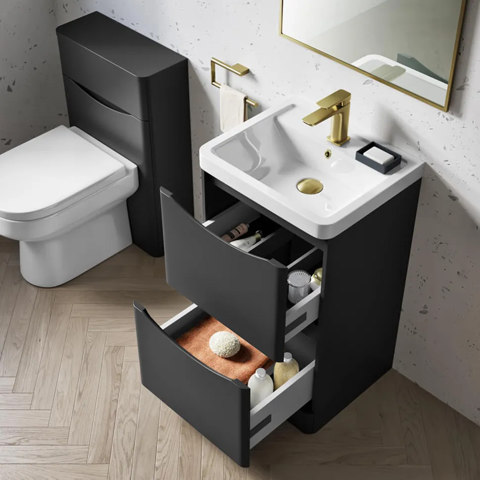 Harbour Clarity 500mm Floorstanding Vanity Unit & Basin