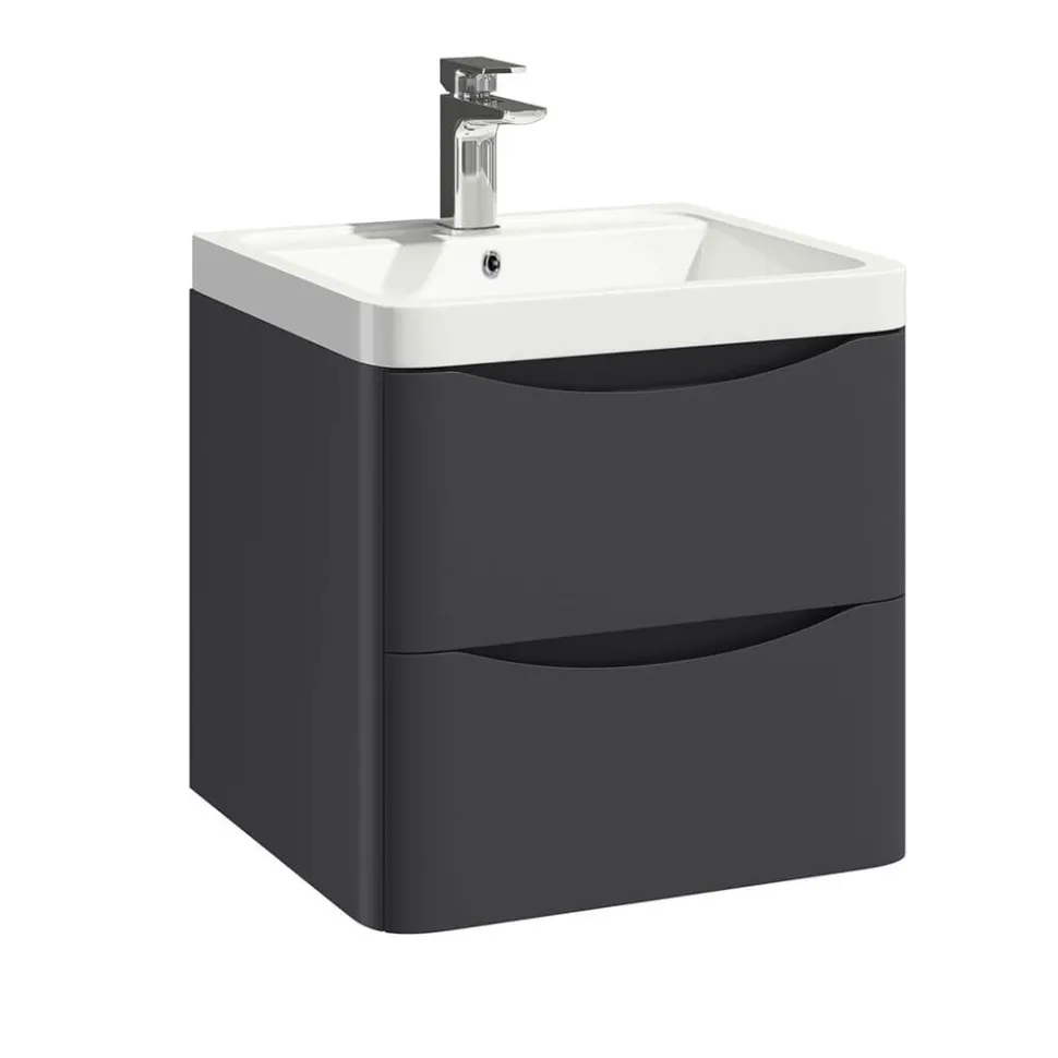Harbour Clarity 500mm Wall Mounted Vanity Unit & Basin