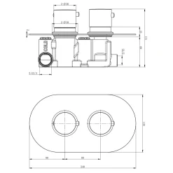 Harbour Clarity 1 Outlet Thermostatic Concealed Shower Valve