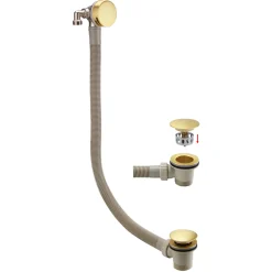 Harbour Clarity Overflow Bath Filler - Brushed Brass
