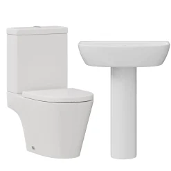 Harbour Clarity Rimless Toilet & Basin Bathroom Suite