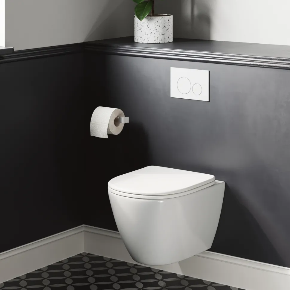Harbour Clarity Rimless Wall Hung Toilet & Soft Close Seat