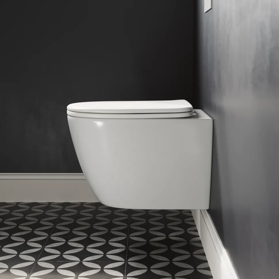 Harbour Clarity Rimless Wall Hung Toilet & Soft Close Seat