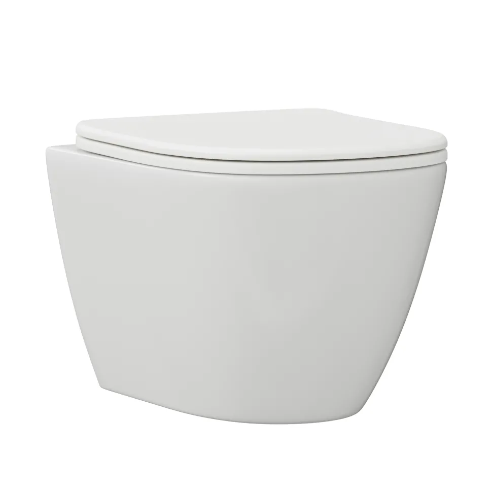 Harbour Clarity Rimless Wall Hung Toilet & Soft Close Seat