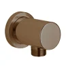 Harbour Clarity Round Wall Outlet & Elbow - Brushed Bronze