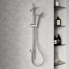 Harbour Clarity Slide Rail Kit with 3 Mode Handset & Integrated Elbow - Chrome