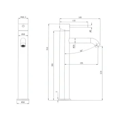 Harbour Clarity Tall Basin Mixer Tap