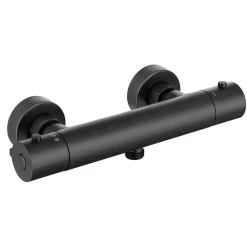 Harbour Clarity Thermostatic Bar Shower Valve - Matt Black