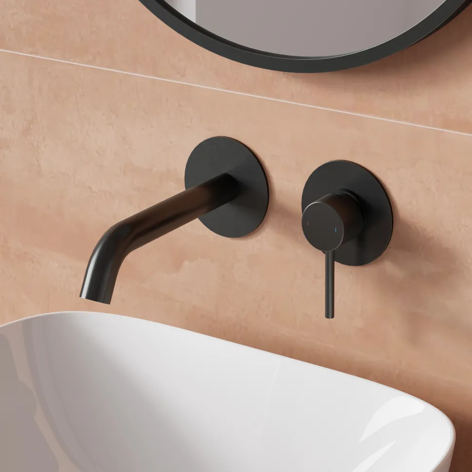 Harbour Clarity Wall Mounted Basin Tap with Easy Plumb Installation Kit