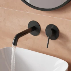 Harbour Clarity Wall Mounted Basin Tap with Easy Plumb Installation Kit