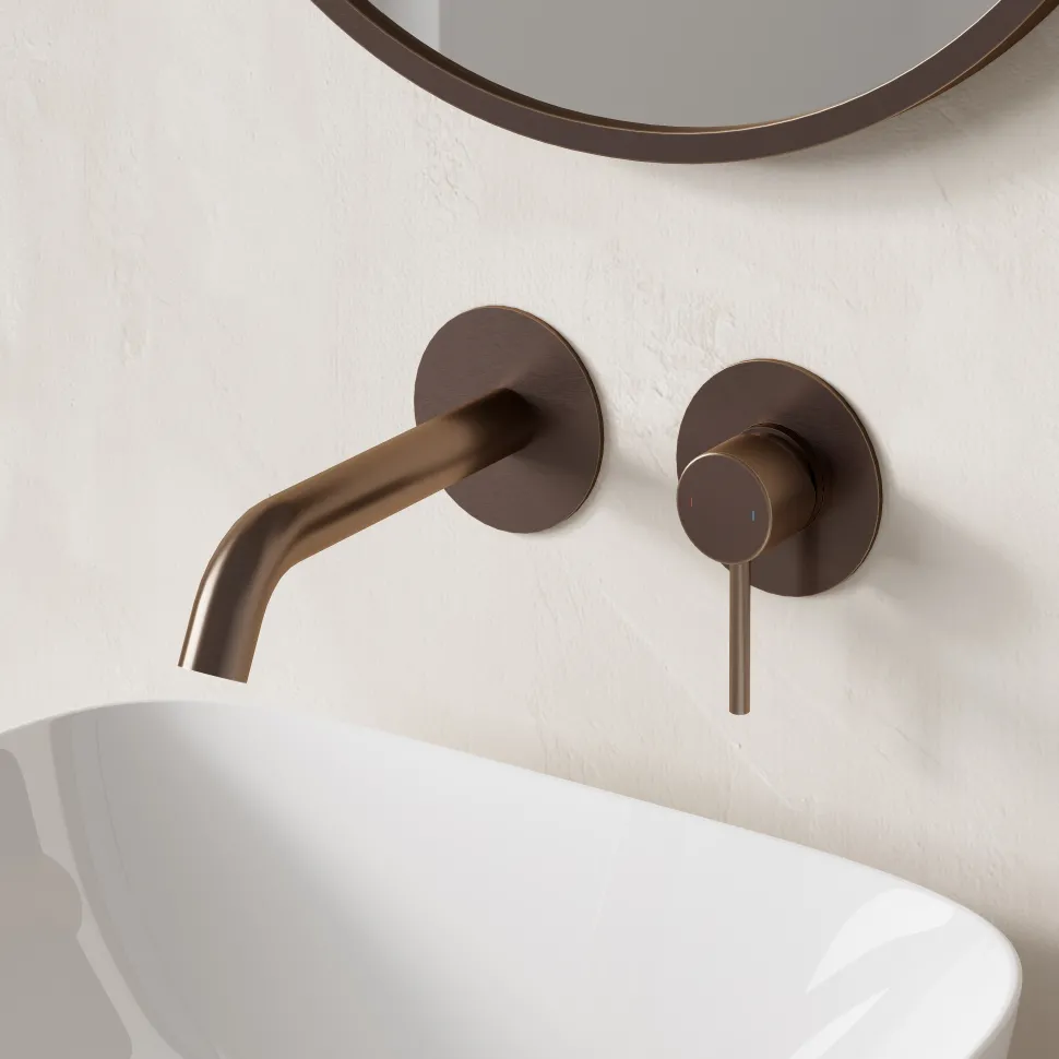 Harbour Clarity Wall Mounted Basin Tap with Easy Plumb Installation Kit