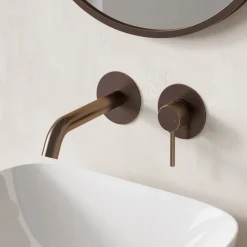 Harbour Clarity Wall Mounted Basin Tap with Easy Plumb Installation Kit