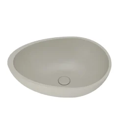 Harbour Concrete 534mm Organic Countertop Basin - Warm Grey