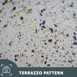 Harbour Concrete 390mm Round Countertop Basin - Natural Terrazzo