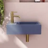 Harbour Concrete 400mm Wall Hung Cloakroom Basin - Periwinkle Purple