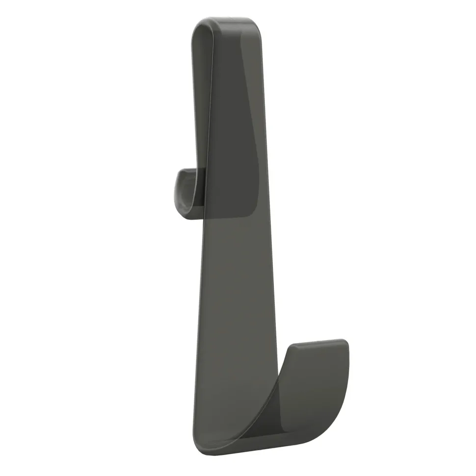 Harbour Contour Smoked Black Robe Hook for Frameless Enclosures
