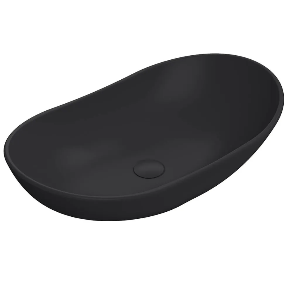 Harbour Curved Matt Finish Countertop Basin - 615 x 360mm