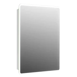 Harbour Design LED Mirrored Cabinet with Demister Pad & Shaver Socket - 500 x 700mm