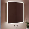 Harbour Design LED Mirrored Cabinet with Demister Pad & Shaver Socket - 600 x 700mm