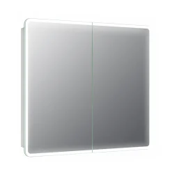 Harbour Design LED Mirrored Cabinet with Demister Pad & Shaver Socket - 800 x 700mm