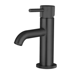Harbour Fluted Mini Mono Basin Mixer Tap & Waste