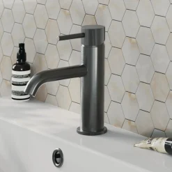 Harbour Fluted Mono Basin Mixer Tap & Waste