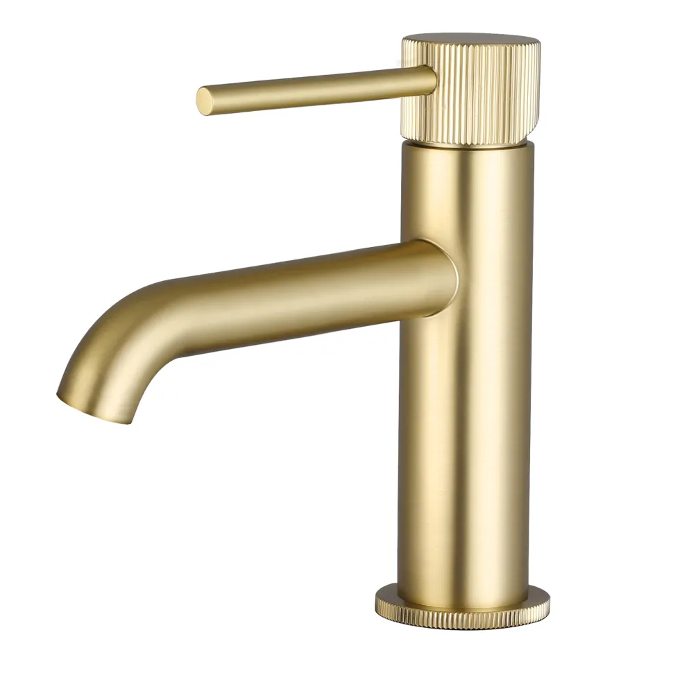 Harbour Fluted Mono Basin Mixer Tap & Waste