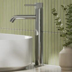 Harbour Fluted Tall Mono Basin Mixer Tap