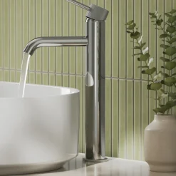 Harbour Fluted Tall Mono Basin Mixer Tap
