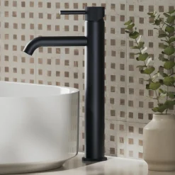 Harbour Fluted Tall Mono Basin Mixer Tap