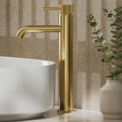 Harbour Fluted Tall Mono Basin Mixer Tap